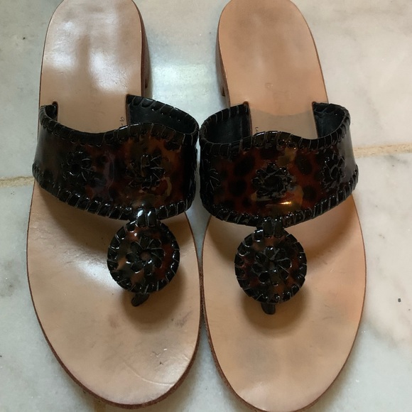 Jack Rogers tortoise print. Guc. - Picture 4 of 4